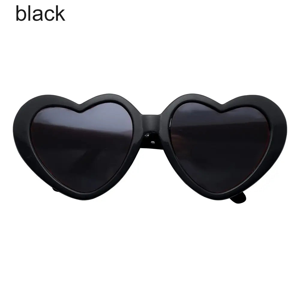Heart Miniature Sunglasses Candy Color Frame Doll Glasses Toys Eyewear Doll Eyes Clothes Accessories For 60CM Dolls Dress Up