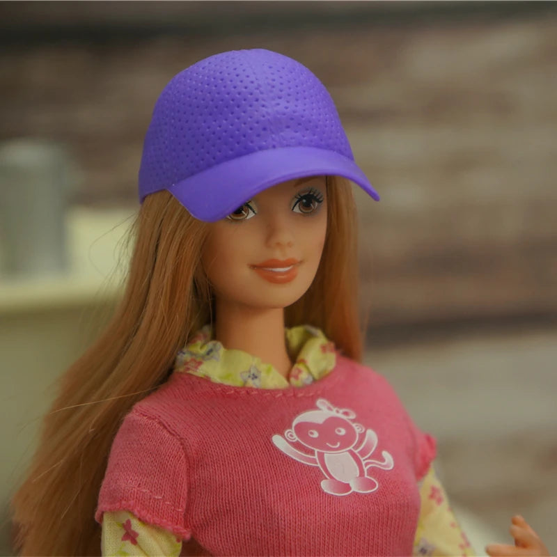 Original Doll Caps Toy Dolls Decors Accessories DIY Doll Riding Cap Suny Hat Baseball Cap For 1/6 Dolls Toy Heads