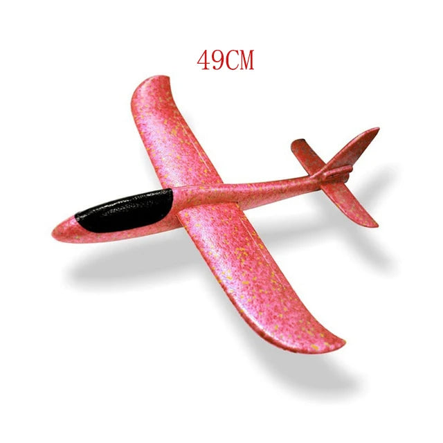 49CM Hand Throw  Free Fly Glider Planes Foam  Model EPP  Breakout Aircraft Party Game Children Outdoor Fun Gift Toys For Kids