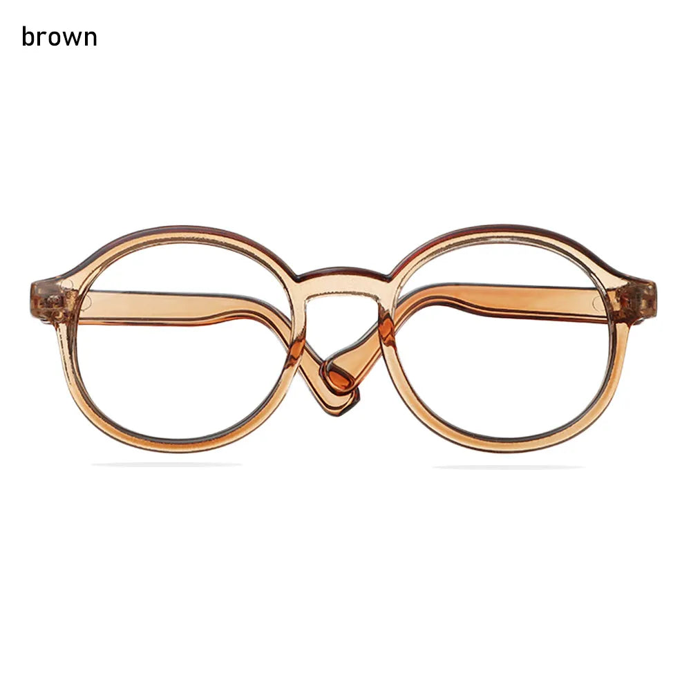 1Pcs Mini Doll Glasses For Blythe Doll Accessories Round Frame Clear Lens Eyeglasses Toys Decoration