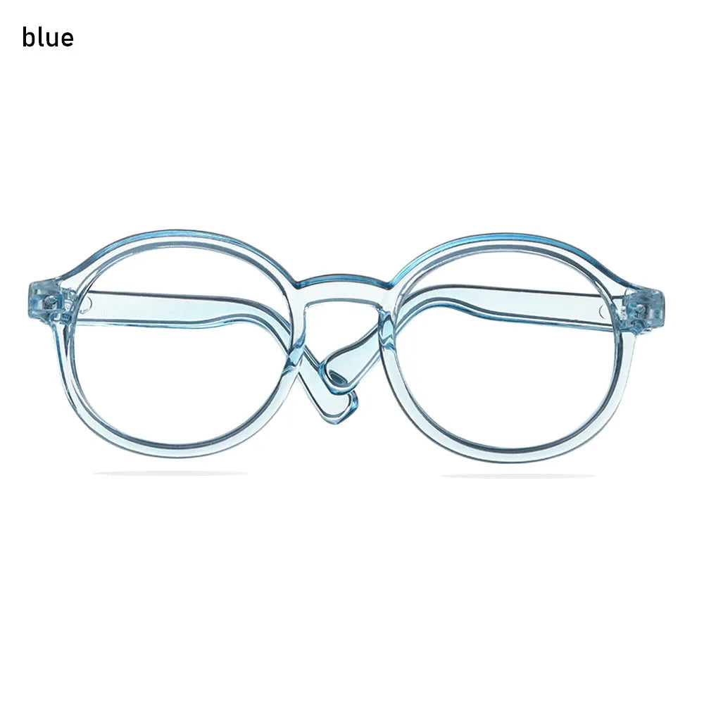 1Pcs Mini Doll Glasses For Blythe Doll Accessories Round Frame Clear Lens Eyeglasses Toys Decoration