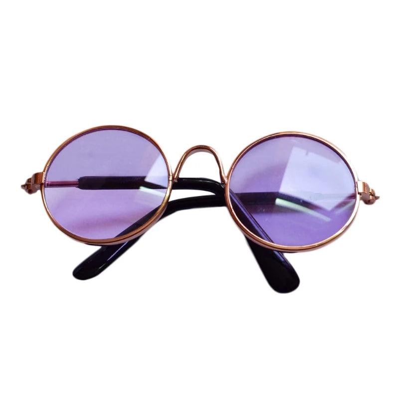 Doll Toy Cool Sunglasses For BJD Blyth American Grils Glasses Pet Toy Photo Prop Pet Glasses Toy Doll Sunglasses