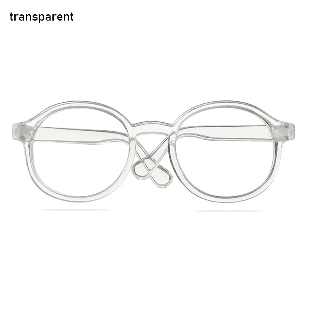 1Pcs Mini Doll Glasses For Blythe Doll Accessories Round Frame Clear Lens Eyeglasses Toys Decoration