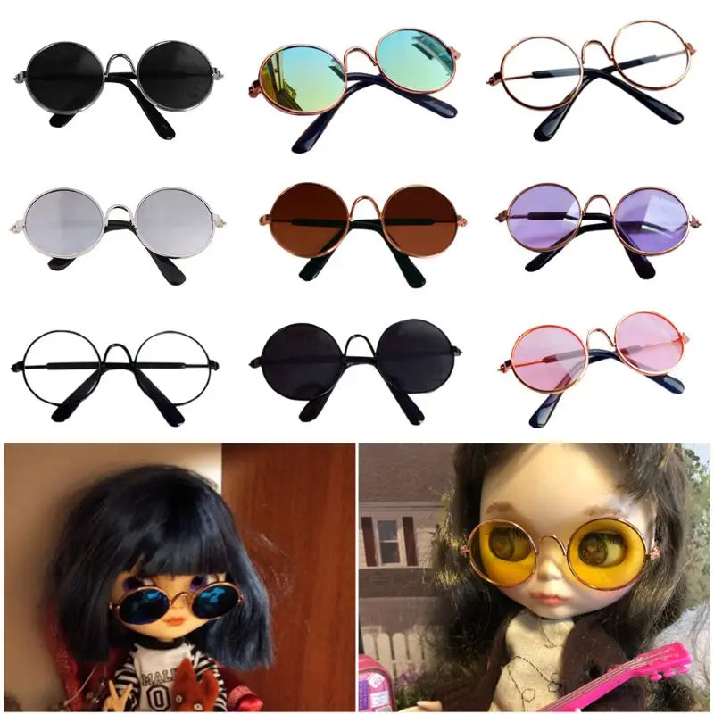 Doll Cool Glasses Pet Sunglasses For BJD Blyth American Grils Toy Photo Props Dropship