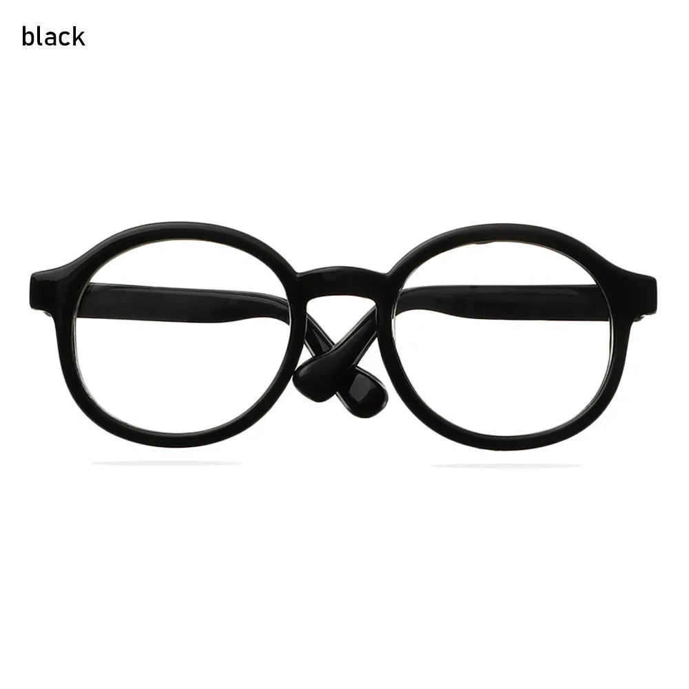 1Pcs Mini Doll Glasses For Blythe Doll Accessories Round Frame Clear Lens Eyeglasses Toys Decoration