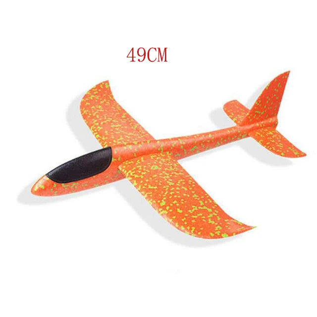 49CM Hand Throw  Free Fly Glider Planes Foam  Model EPP  Breakout Aircraft Party Game Children Outdoor Fun Gift Toys For Kids