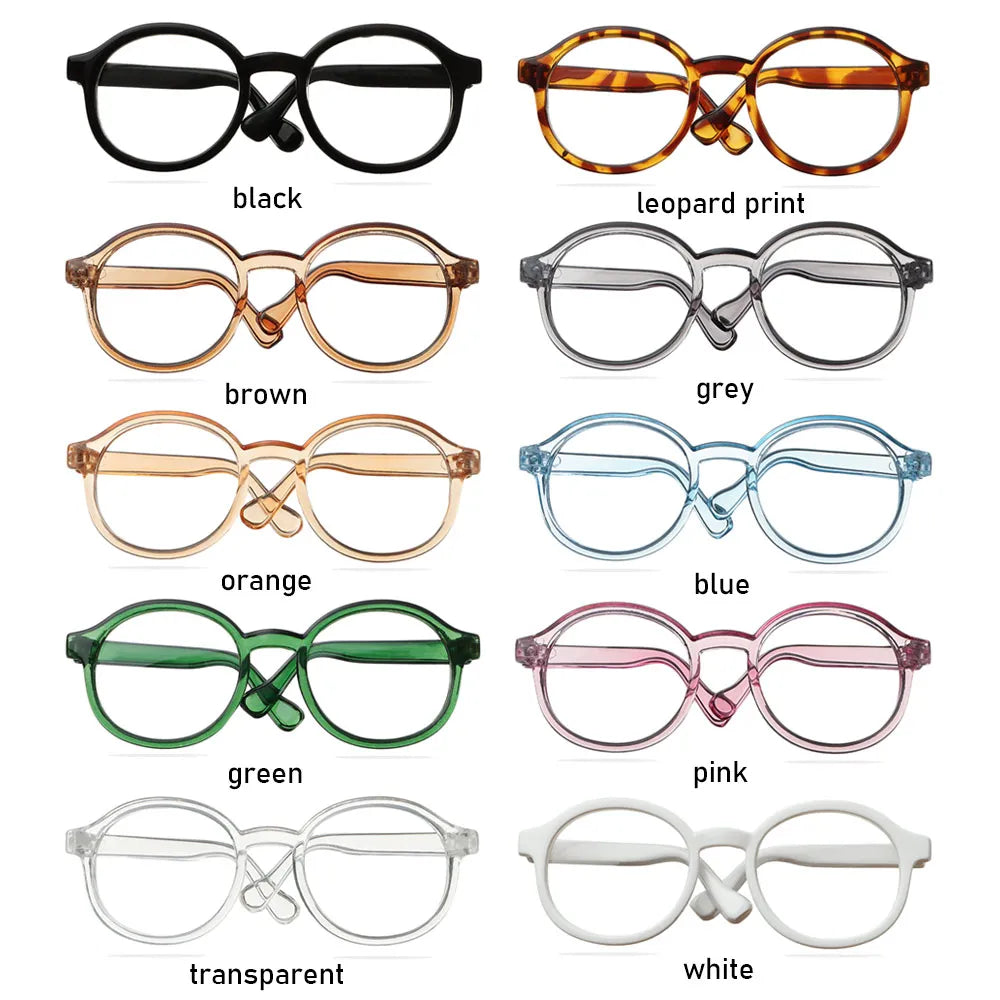 1Pcs Mini Doll Glasses For Blythe Doll Accessories Round Frame Clear Lens Eyeglasses Toys Decoration