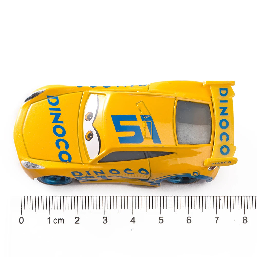 Children Car Disney Pixar Cars 3 Lightning McQueen Toys Jackson Storm The King Mater 1:55 Diecast Metal Alloy Model Car Kid Gift