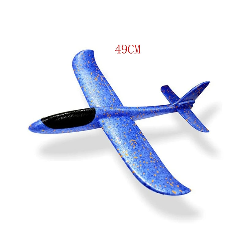 49CM Hand Throw  Free Fly Glider Planes Foam  Model EPP  Breakout Aircraft Party Game Children Outdoor Fun Gift Toys For Kids