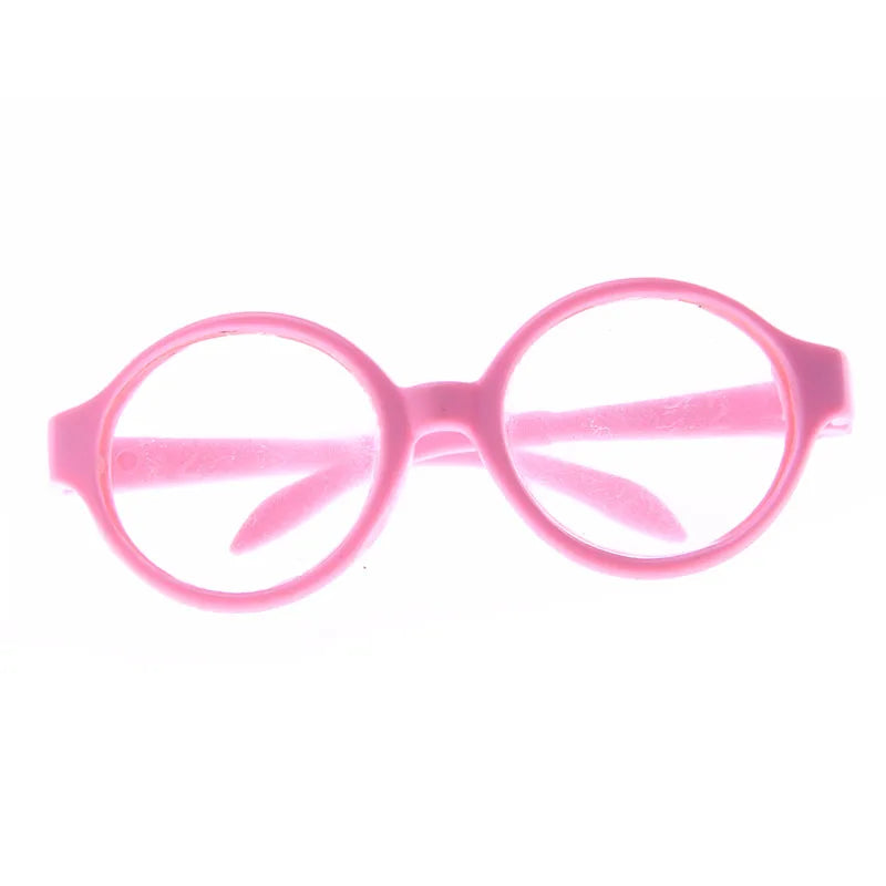 Doll Clothes Glasses 10 Colors Doll Accessories Fit 18 Inch American Doll Gift&43Cm Born Doll Baby For Our Generation Girl's Toy