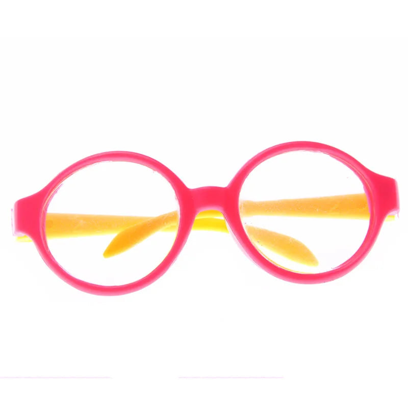 Doll Clothes Glasses 10 Colors Doll Accessories Fit 18 Inch American Doll Gift&43Cm Born Doll Baby For Our Generation Girl's Toy