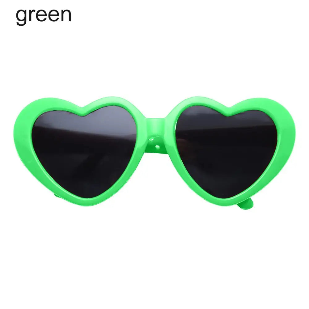 Heart Miniature Sunglasses Candy Color Frame Doll Glasses Toys Eyewear Doll Eyes Clothes Accessories For 60CM Dolls Dress Up