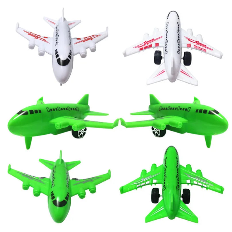6Pcs/set Cute Pull Back Airplane Model Toy For Kids Baby Mini Colorful Cartoon Aircraft Plane Board Games Children Xmas Gift