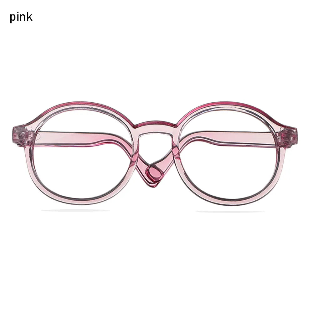 1Pcs Mini Doll Glasses For Blythe Doll Accessories Round Frame Clear Lens Eyeglasses Toys Decoration