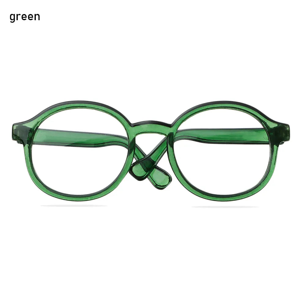 1Pcs Mini Doll Glasses For Blythe Doll Accessories Round Frame Clear Lens Eyeglasses Toys Decoration
