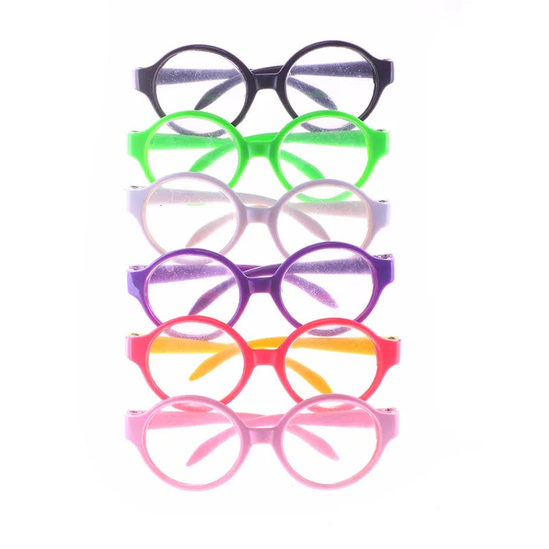 Doll Clothes Glasses 10 Colors Doll Accessories Fit 18 Inch American Doll Gift&43Cm Born Doll Baby For Our Generation Girl's Toy