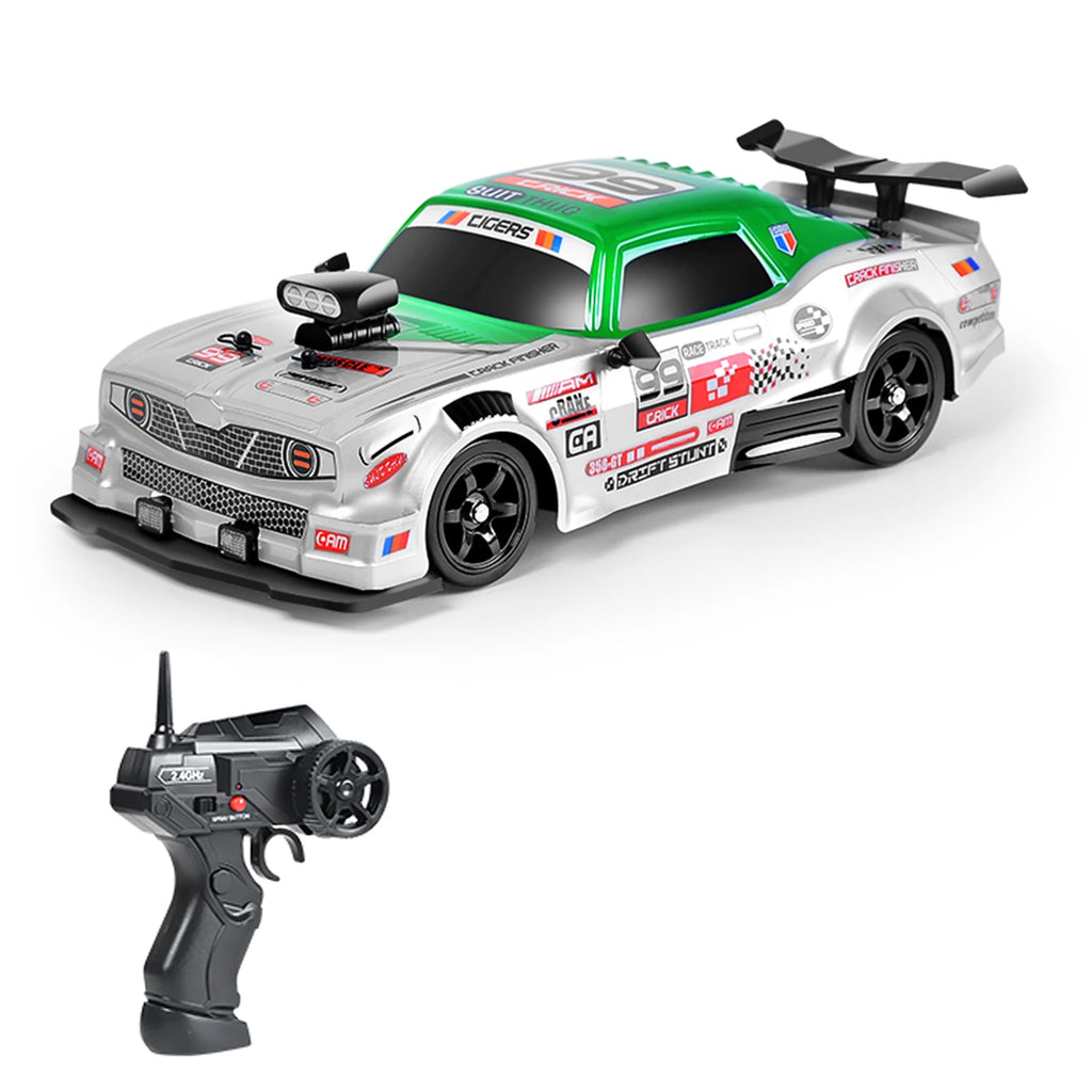 Remote Control Drift Car 1/16 Remote Control Spray Car 2.4GHz 4WD Remote Control Race Car for Kids Boys Girls with LED Lights