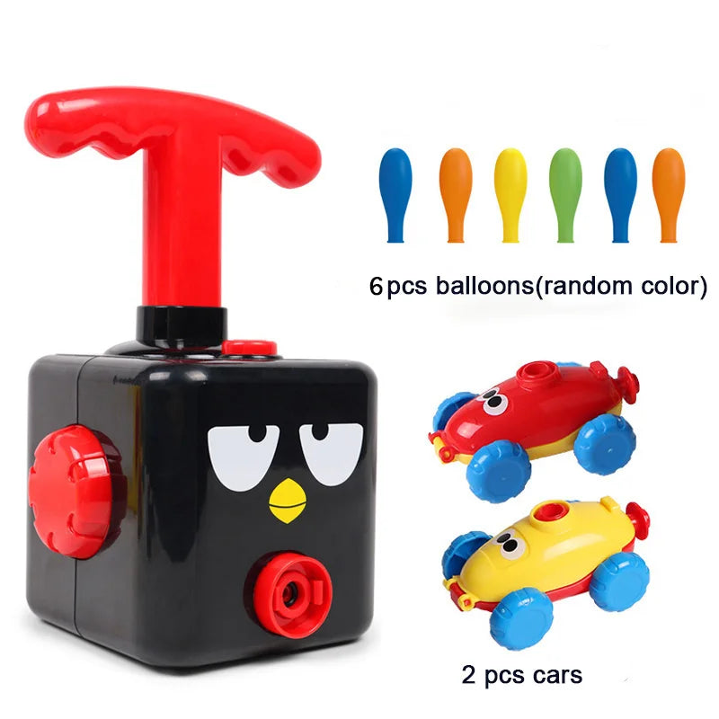 NEW Rocket Balloon Launch Tower Toy Inertia Air Power Balloon Car Science Experimen Puzzle Funny Educational Toys For Children