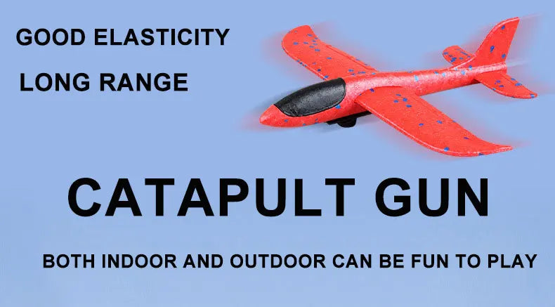 Airplane Launcher Toys Outdoor Sports Flying Toys Children's Foam Ejection Aircraft Toys Birthday Gifts for Boys Girls