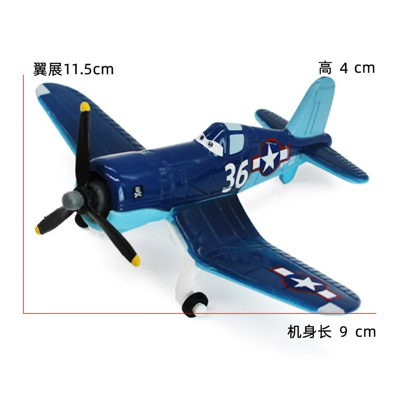 Disney Pixar Planes Dust Crophopper Skipper Dottie Ehsani Metal Diecast Fighter Aircraft Collectible Model Toys Birthday Gifts