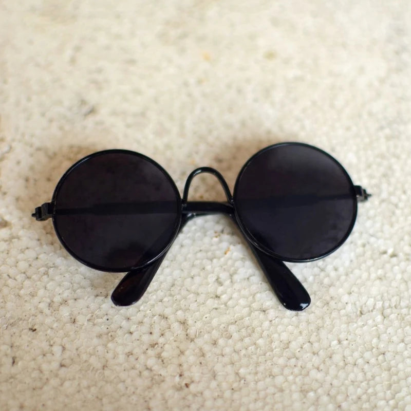 2022 New chirden toys pet toys Doll Cool Glasses Pet Sunglasses For doll Blyth American Grils Toy Photo Props