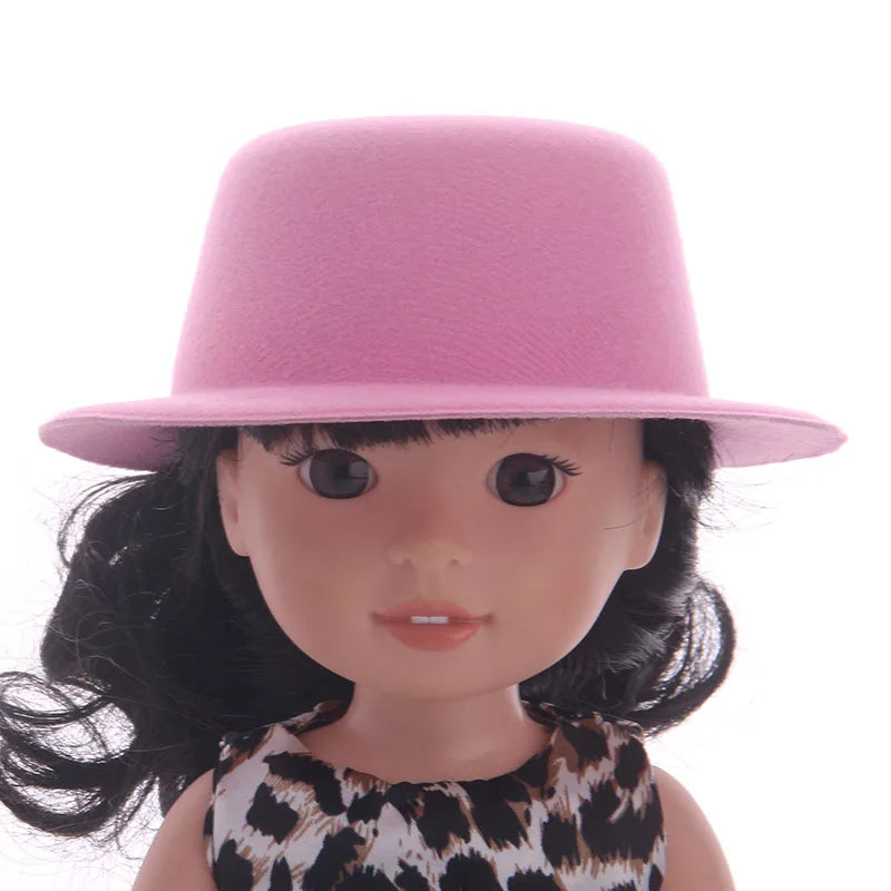 Plush Cute Doll Hat For Paola Reina & 1/3 1/4 1/6 BJD Blyth & 14.5 Inch Wellie Wisher Doll Clothes Accessories
