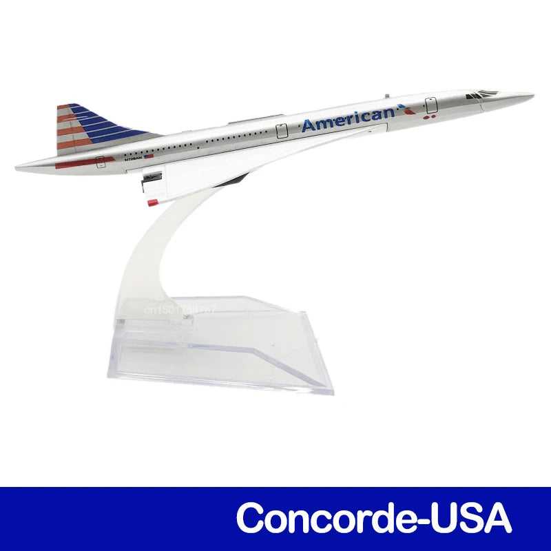 6Inch 15CM A380 A350 A330 A320 Concorde Diecast Airplane Model For Gift Collection