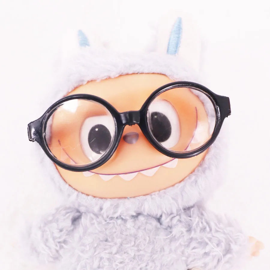 Mini Doll Accessories For Labubu Doll Glasses Mini Cartoon Model Guitar Popcorn Pendant Waist Bag Dollhouse Gift,Girl's Toy