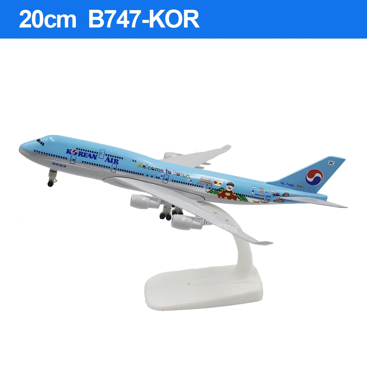 20CM Diecast Alloy Antonov An-225 "Mriya" B747 777 787 A380 350 330 Airplane Model 1/400 Scale