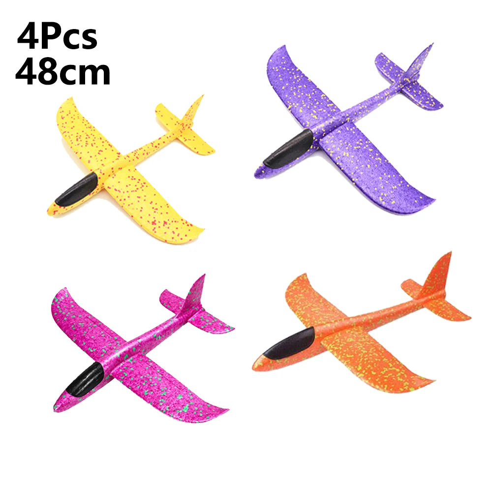 36cm48cm Large Foam Plane Glider Hand Throw Airplane Inertial EPP Bubble Planes Outdoor Launch Kids Toys for Children Boys Gift