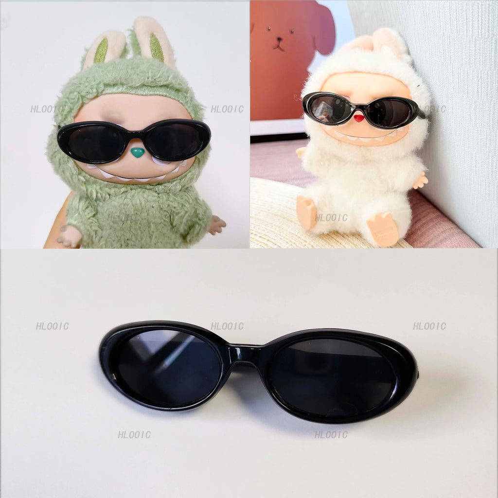 Labubu Glasses  6.5cm Cute Plastic Glasses for 17cm Labubu Macaron and 60cm BJD Dolls and 1/3 BJD Dolls Toy Glasses Accessories