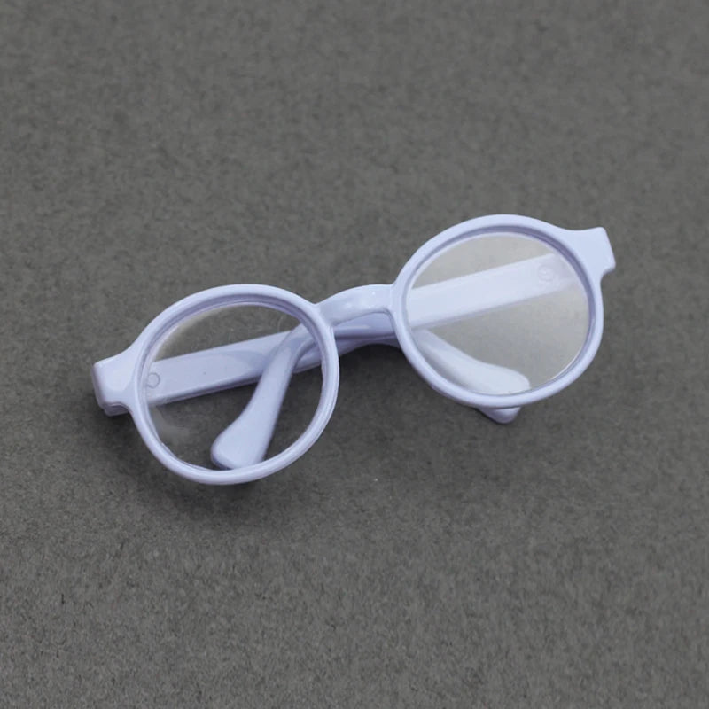Labubu Glasses  6.5cm Cute Plastic Glasses for 17cm Labubu Macaron and 60cm BJD Dolls and 1/3 BJD Dolls Toy Glasses Accessories