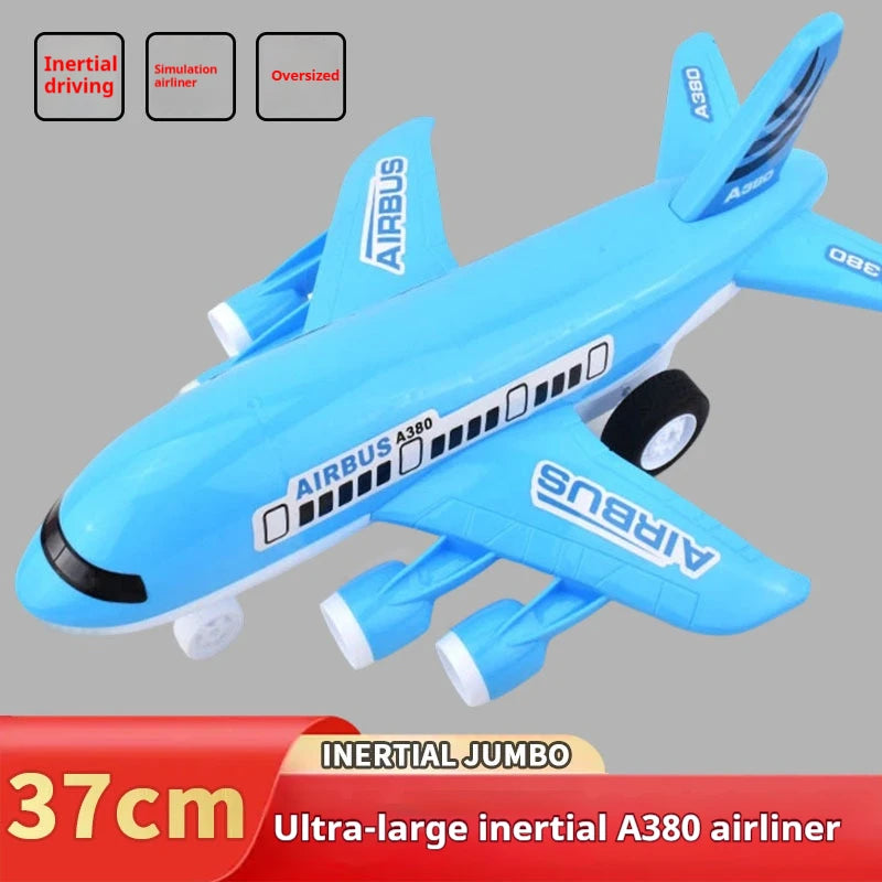 Large Children's Inertia Toy Airplane Boys Model Gift Aircraft Model for Kids Big Size Toy Plane Present for Boys