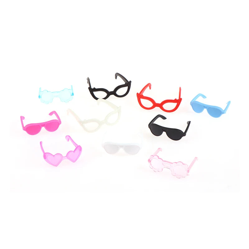 20Pcs Dollhouse Miniature Glasses Eyeglasses Model For Dolls Decorations Kids Pretend Play Toys DIY