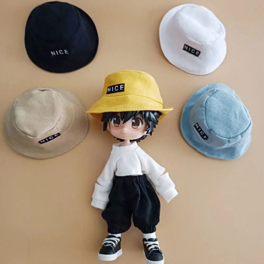 Doll Fisherman Hat Doll Hat Doll Accessories For 1/12 obitsu Doll for doll head circumference 13~15cm Toy Dress Up Accessory