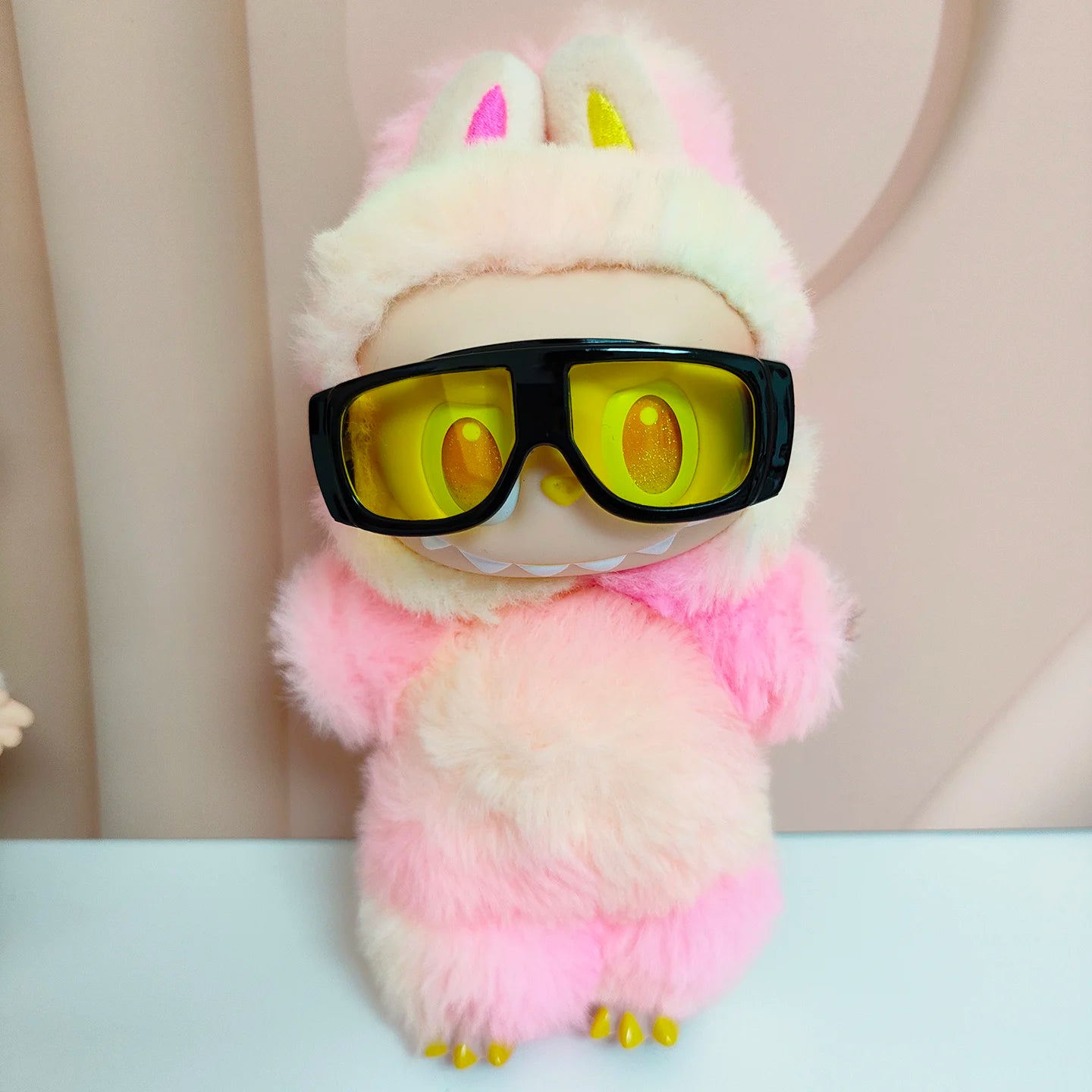 Doll Glasses 6.5cm Goggles Sunglasses for 17cm Labubu V1 V2 V3 Doll Accessories
