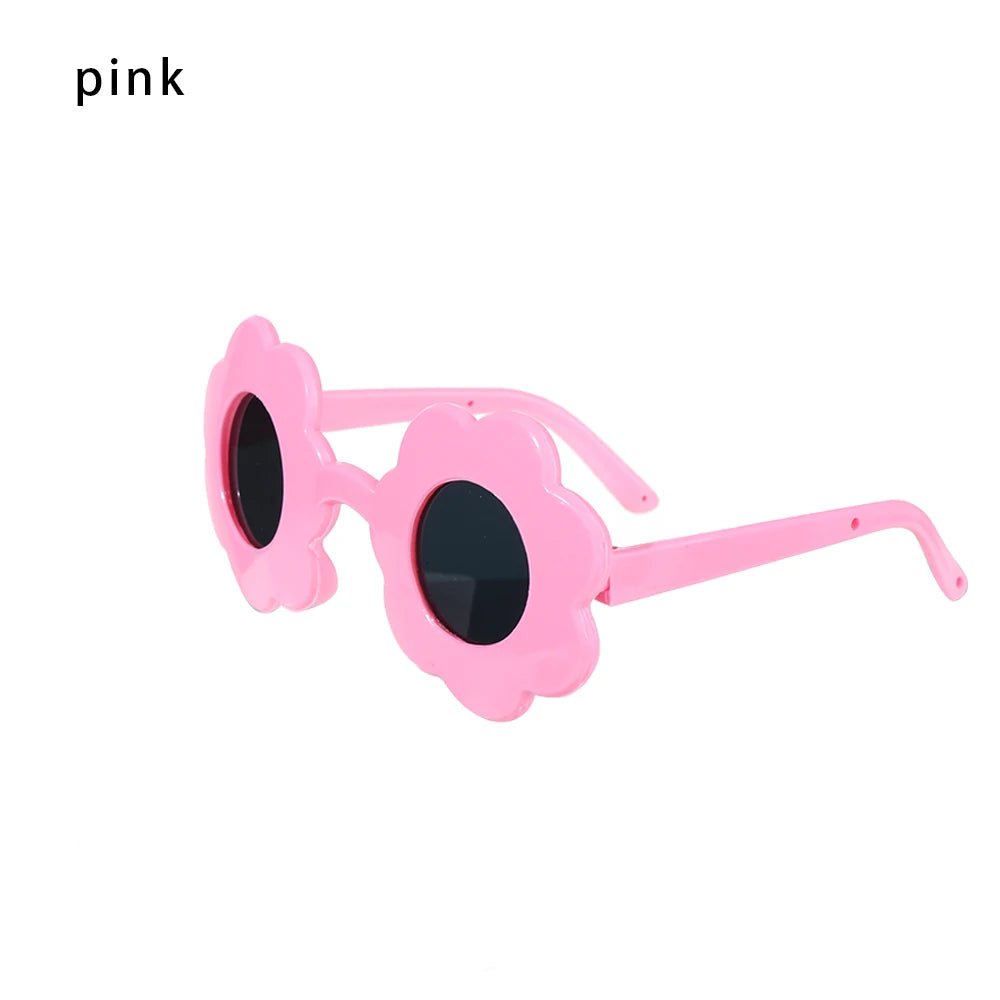 Heart Miniature Sunglasses Candy Color Frame Doll Glasses Toys Eyewear Doll Eyes Clothes Accessories For 60CM Dolls Dress Up