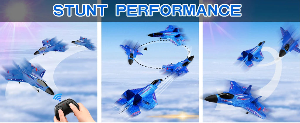 SU35 RC Plane FX620 FX820 2.4G Remote Control Flying Model Glider Airplane With LED Lights Aircraft Foam Toys For Children Gifts