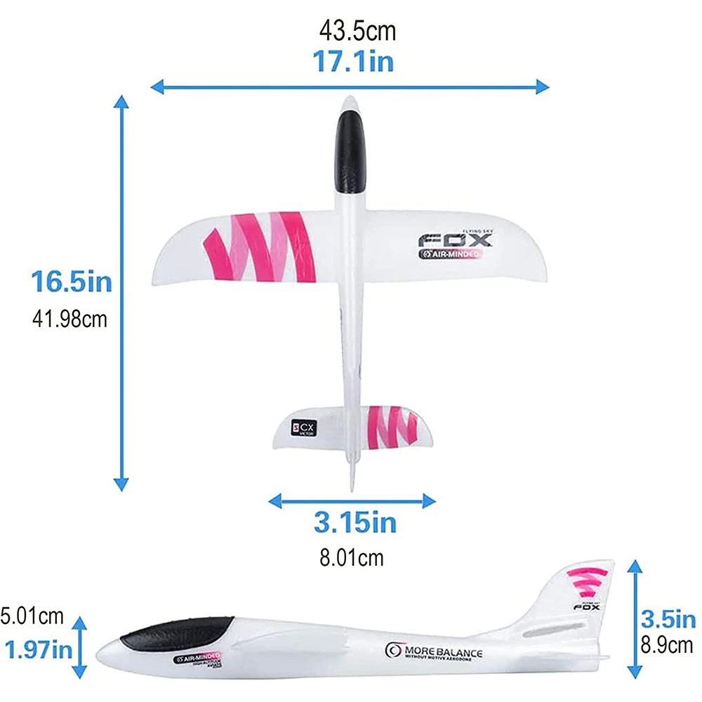 36cm48cm Large Foam Plane Glider Hand Throw Airplane Inertial EPP Bubble Planes Outdoor Launch Kids Toys for Children Boys Gift