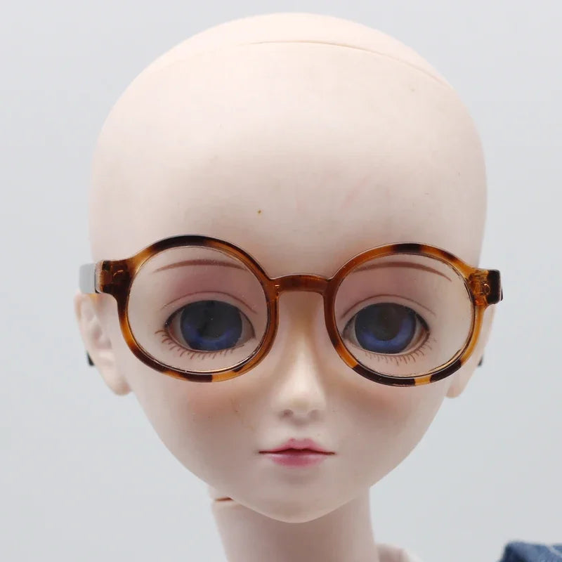 Labubu Glasses  6.5cm Cute Plastic Glasses for 17cm Labubu Macaron and 60cm BJD Dolls and 1/3 BJD Dolls Toy Glasses Accessories