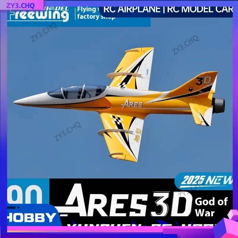 Freewing 90mm Ducted Jet Sports Aircraft 3D God of War RC Airplane High-Speed Fixed Wing Model Epo Assembled Remote Control Toy