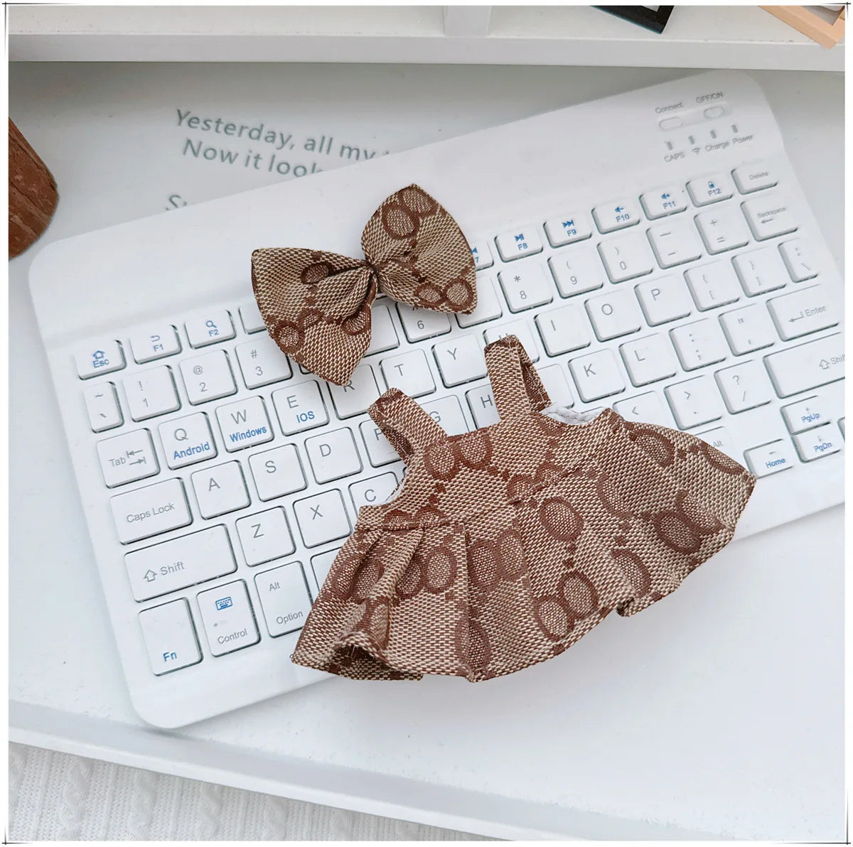 For 17cm Labubu Doll Clothes V1 V2 Doll Clothing Accessories Hat Overall Dress Shoes Bag Doll Accessories Sitting Party Game Toy