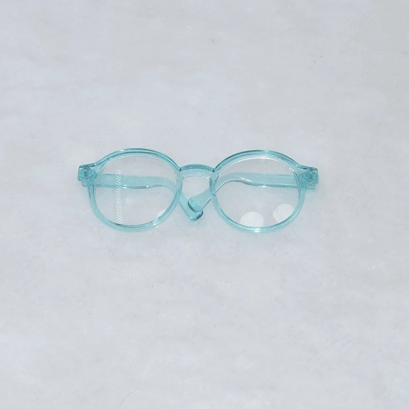 6.5cm Glasses for Labubu Accessories Transparent Plastic Glasses for Labubu Dolls Plush Doll for DIY Toys Doll Glasses Accessory