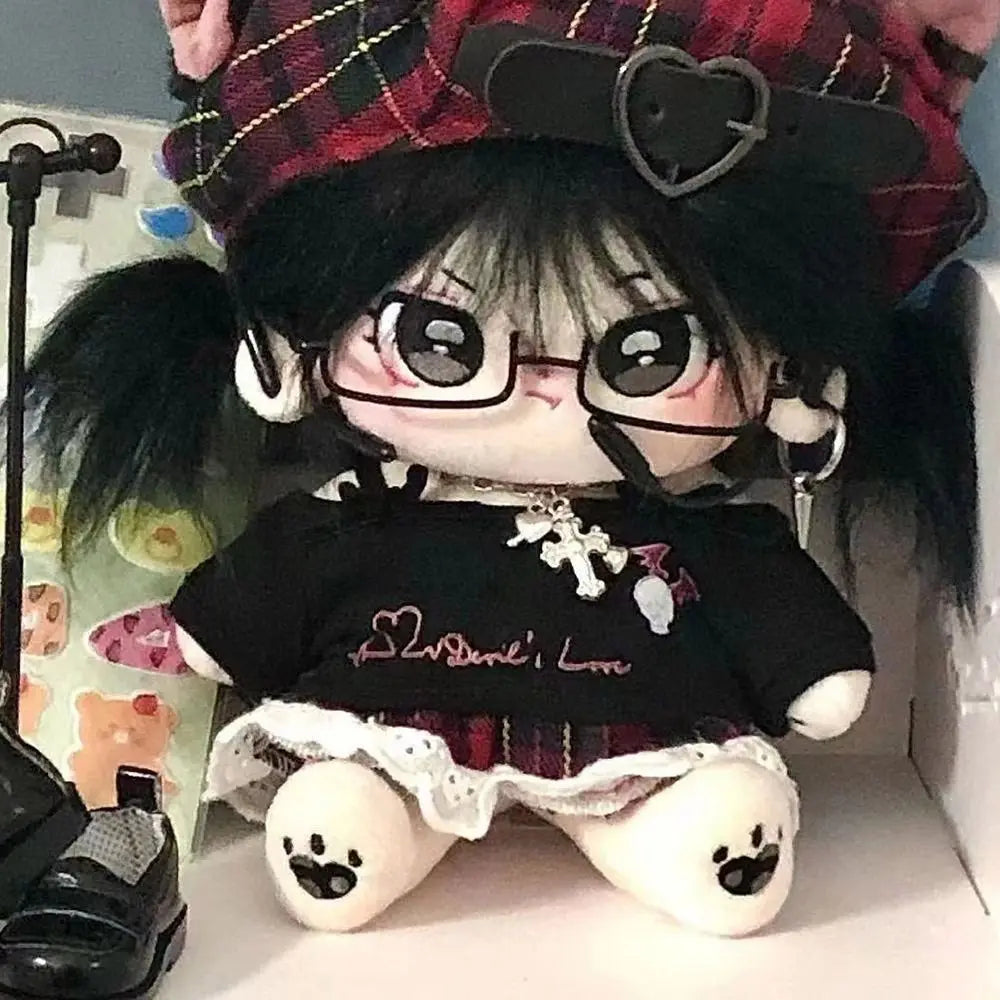 Half-frame Doll Glasses Creative Lensless Metal Plush Doll Eyeglasses Doll Accessories Fashion Pet Glasses for 20cm Dolls