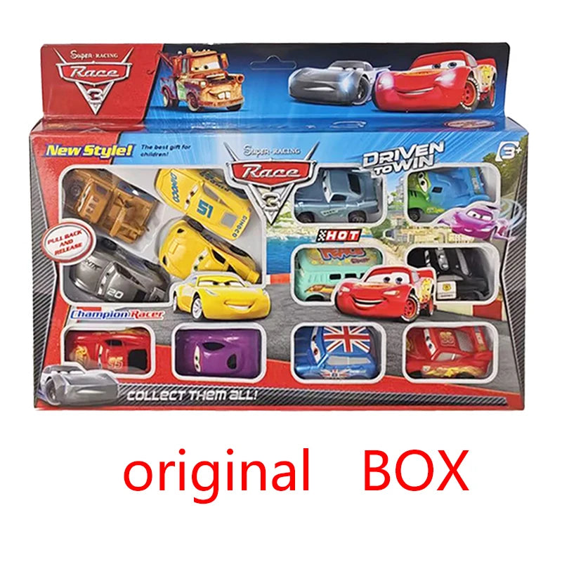 Mini 12 pcs Disney Pixar Cars 3 Piston Cup Rebound Car  Collection Lightning McQueen Jackson Storm PVC Car Model Toy for childre