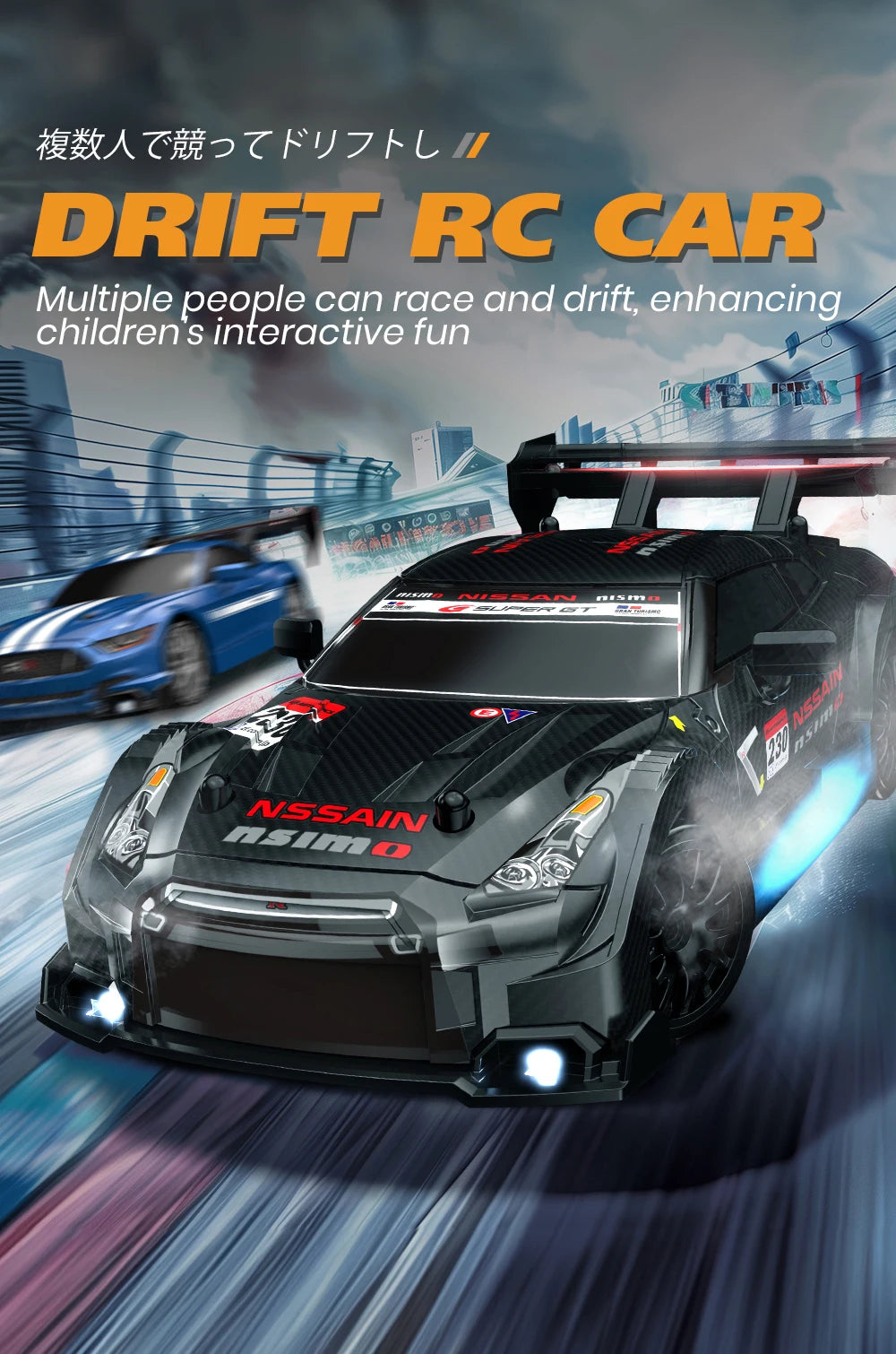 1:24 Mini 2.4G 4WD 30KM/h RC Drift Car GTRPRO AE86PRO - RTR Metal Tires, Ready to Race | Kids' Toy, Birthday Gift