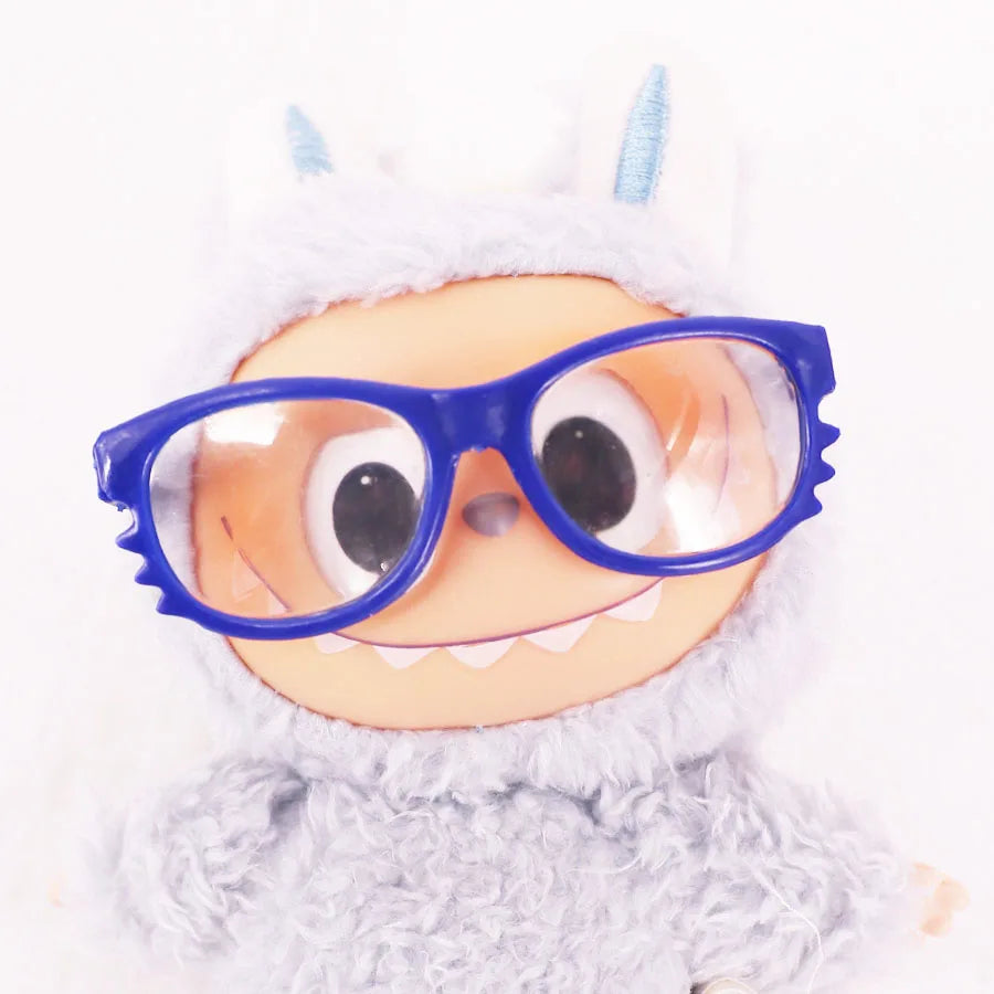 Mini Doll Accessories For Labubu Doll Glasses Mini Cartoon Model Guitar Popcorn Pendant Waist Bag Dollhouse Gift,Girl's Toy
