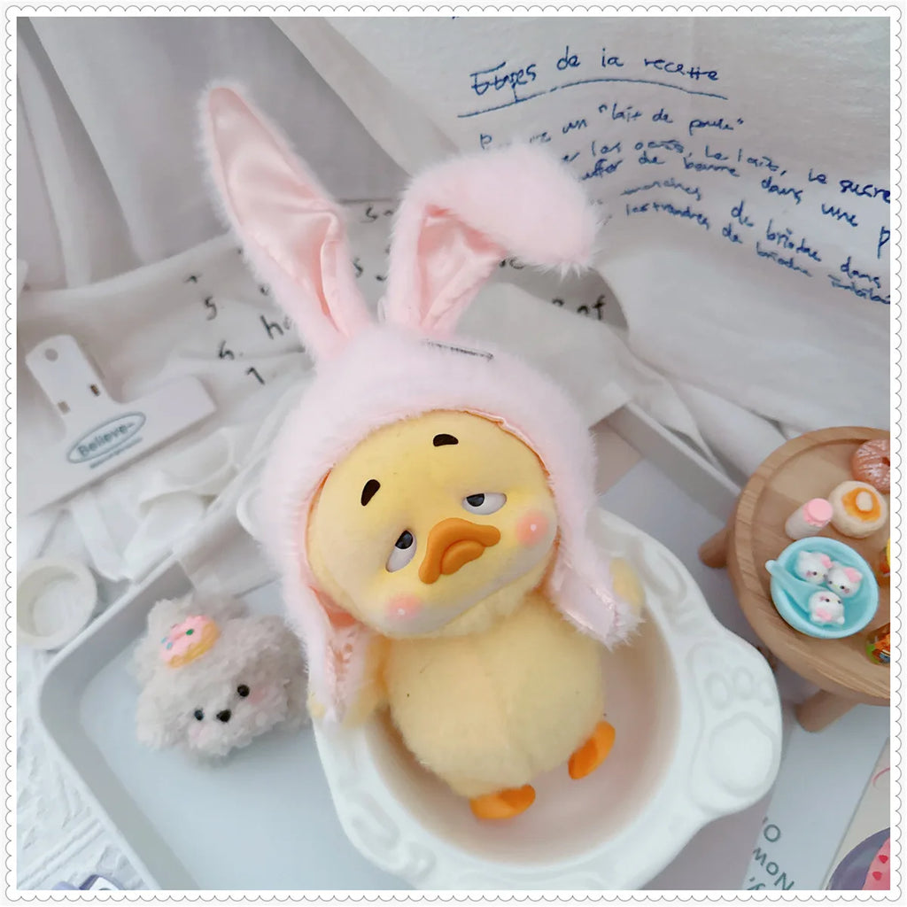 Cute Cotton Doll Rabbit Ears Hat for 10/15/17cm Star Body Doll Plush Hat Dress Up Accessories DIY Toy