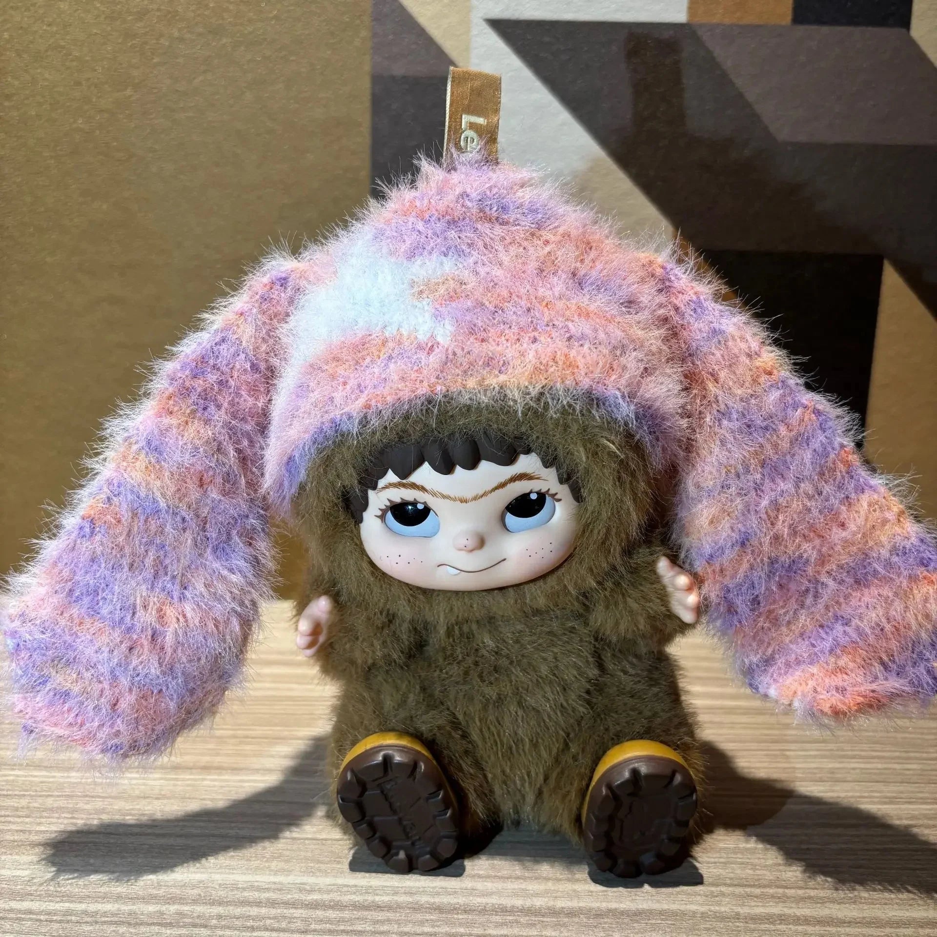 Wakuku Plush Doll Hat 20cm Soft Toy Headwear Doll Accessories Cute Furry Cap for Kids Playtime