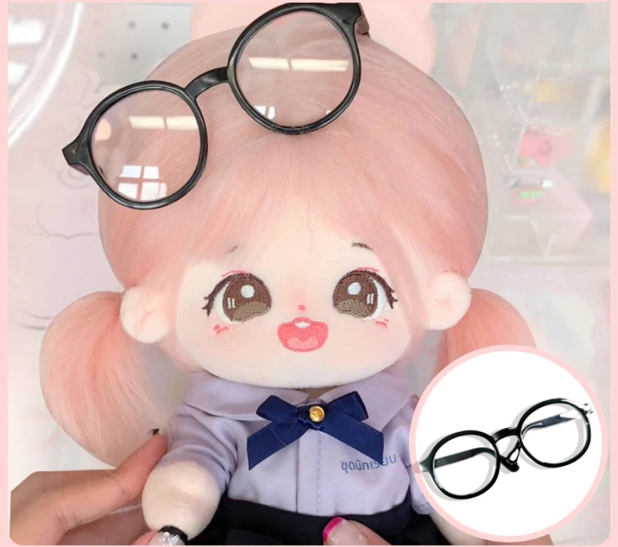Labubu 6.5cm/9cm Fashion Accessories Cute Plastic  Glasses for 15cm/17cm Labubu for 60cm BJD Dolls and 1/3 BJD Dolls Toy Glasses